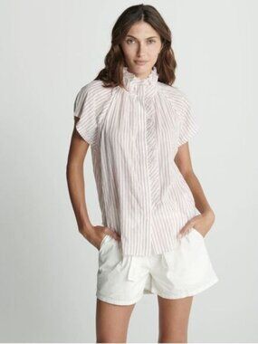 Sundays- Leah Shirt- Blush Stripe